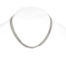 Off White And Gold-Tone Metal Chain Adjustable Lobster Claw Closure Layered Short Necklace