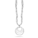 CIRCLE 2"INCHES PENDANT LAYERED NECKLACES