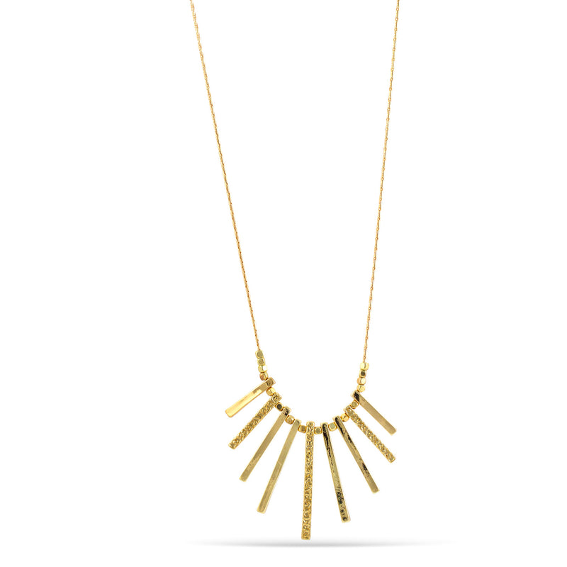 GOLD SPIKE  NECKLACE