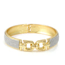 Gold Silver Sand Glitter Hinged Bracelet