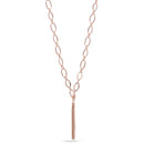 Rose Gold Link Tassel Long Necklace