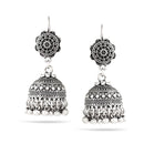 Silver Jhumki Dome Earrings
