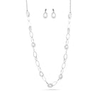 Silver Crystal Wire Mesh Net Tube Collection Necklace Inside Crystal Wire Mesh Adjustable Lobster Claw Closure Necklace For Women