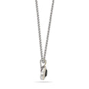 TWO TONE JET CRYSTAL ROUND PENDANT NECKLACE 62994EH-JET(FC19)