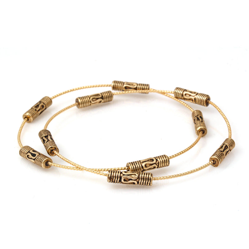 Gold 2Pcs  Bracelets