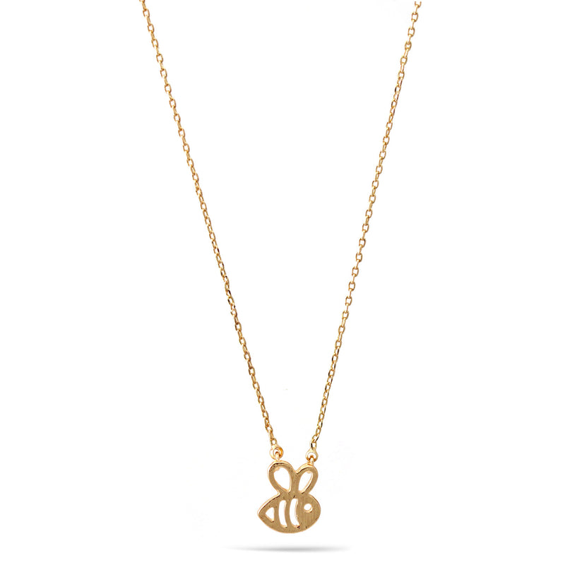 Gold Small Pendant Adjustable Length Short Necklace