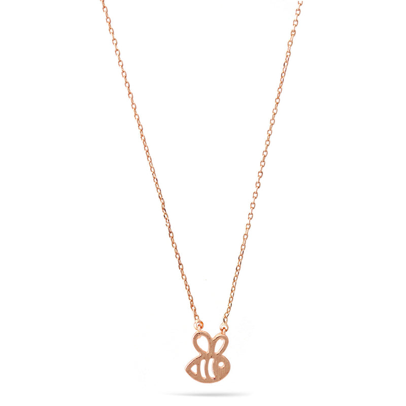 Rose Gold Small Pendant Adjustable Length Short Necklace