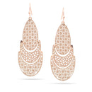 Rose Gold Teardrop Filigree Post Earrings