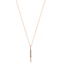 Rose Gold "Love And Light" Bar Pendant Adjustable Length Chain Necklace
