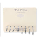 Rhodium Set Of 4 Post Earrings