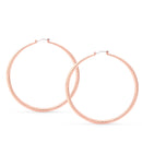 Rose Gold Round Hoop Earrings