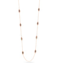 Rose Gold Abalone Long Necklace 