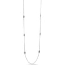 OXIDIZED SILVER LONG NECKLACE