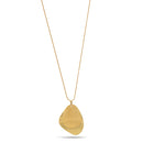 Gold Shine And Matte Finished Pendant Adjustable Length Chain Long Necklace