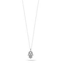 HAMSA HAND CRYSTAL PENDANT NECKLACE