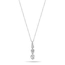 CRYSTAL FLOWER PENDANT NECKLACE