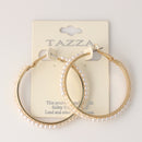 GOLD HOOP EARRING SQ321-095150 (GD18)