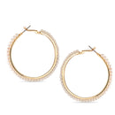 GOLD HOOP EARRING SQ321-095150 (GD18)