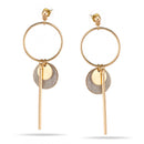 GOLD GLITTER TASSEL EARRING