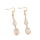GOLD CRYSTAL CHANDELIER EARRINGS