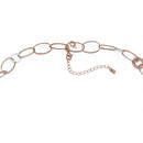 TRI TONE LINK CHAIN LONG NECKLACE