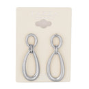 SILVER TEARDROP EARRINGS
