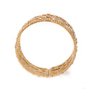 GOLD CRYSTAL COIL MEMORY WIRE BRACELET SWY-18156G(KNG4)