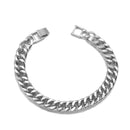 Silver Curb Chain Bracelet 7.5"– Bold Statement Link Jewelry for Men & Women