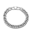 Silver Curb Chain Bracelet 7.5"– Bold Statement Link Jewelry for Men & Women