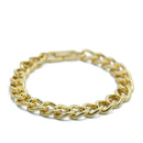 GOLD FLAT CURB CHAIN BRACELET