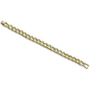 GOLD FLAT CURB CHAIN BRACELET