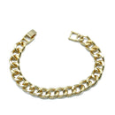 GOLD FLAT CURB CHAIN BRACELET