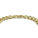 Gold Flat Curb Chain Necklace – Sleek & Stylish Unisex Jewelry 18"