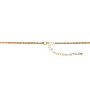 GOLD CRYSTAL BUTTERFLY PENDANT LONG CHAIN NECKLACE