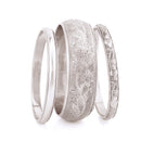 Silver Plated Three Piece Bangles