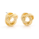 GOLD LOVE KNOT STUD  EARRINGS