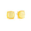 Gold-Tone Metal Glittering Stud Earrings