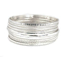 SILVER BANGLES