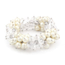 Cream Pearl Stretch Bracelets