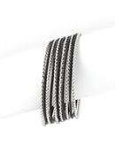SILVER-BLACK BRACELET