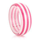 Pink And White Stripe BANGLES