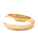 Shiny Gold Thick Hinged Bracelet