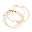 Tri-Tone Set Of 5 Bangles