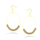 Gold-Tone Amethyst Crystal Earrings