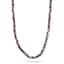 Hematite And Rainbow Glass Crystal Beads Necklace