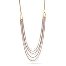 Gold-Tone Black And Gold Chain Necklace