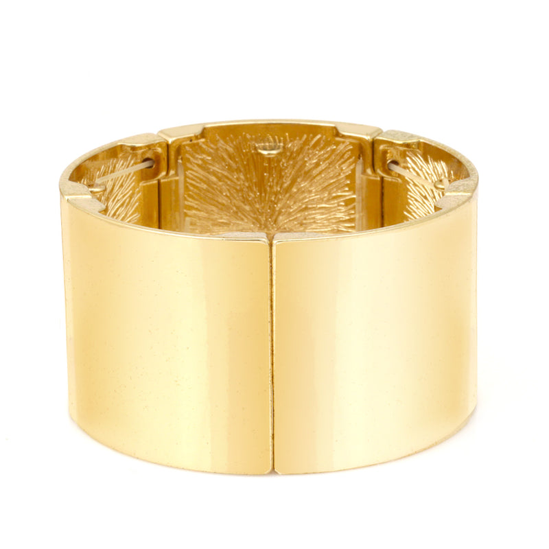 Gold-Tone Metal Stretch Bracelet