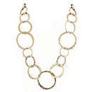 Shiny Gold Round Linked Necklace