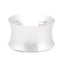 Silver-Tone Hammered Cuff