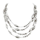 SC31598 Gold Metal Bead Illusion Necklace (AD8)